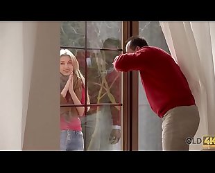 OLD4K. Nice old and young video in which skillful man fucks cutie